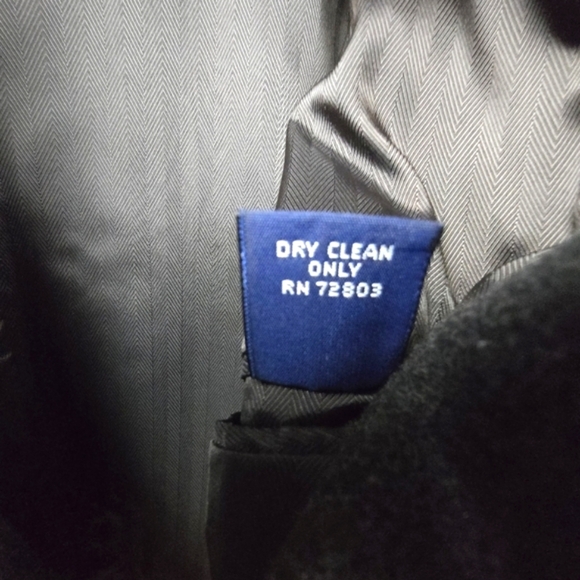 ROUNDTREE & YORKE Wool Long Coat Classic Button-up Gray Mens Size 42 Old Money - Picture 8 of 12